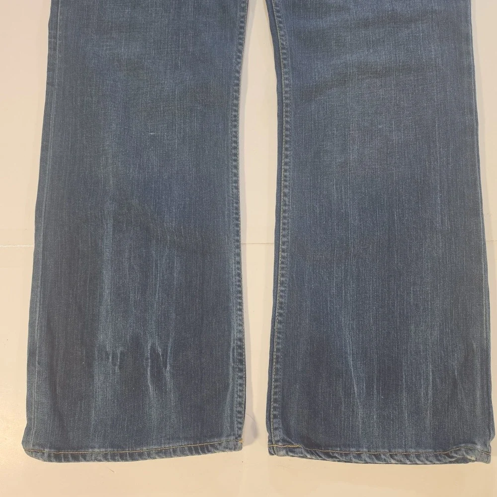 Vintage 575 Denim Chris Mens 38x32 Heavy Distressed Bootcut Flare Jeans Y2K USA